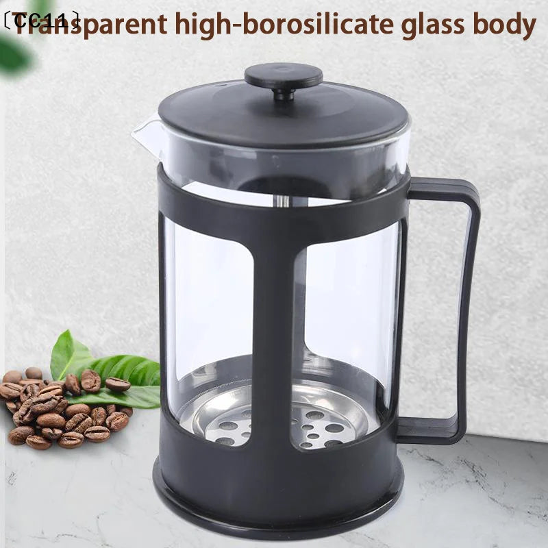 Stainless Steel Filter Home Pour-over Coffee Tea Heat-resistant Glass Qme