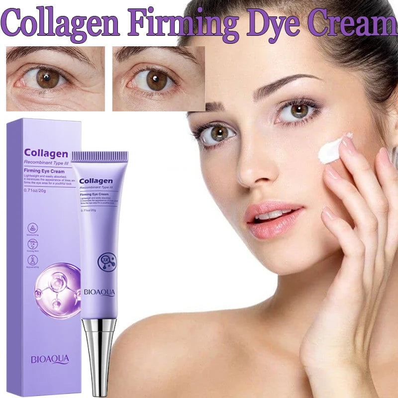 Collagen Eye Cream Faded Wrinkles Lifting Firming Fine Lines Serum Moisturizing Whitening Facial Essence Skin Care Products Qme