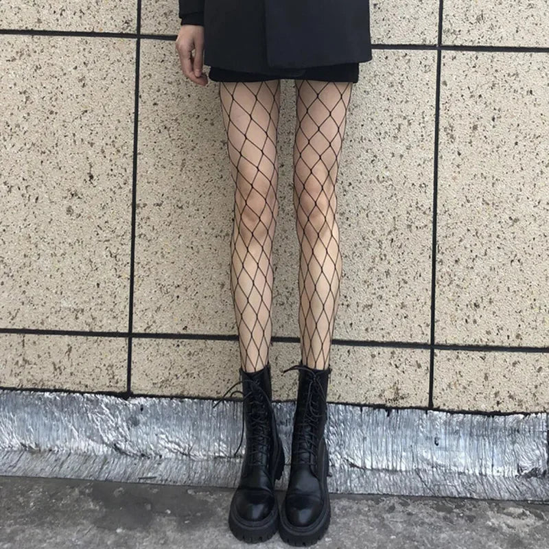 Hollow Out Sexy Pantyhose Black Women Fashion Tights Fishnet Qme