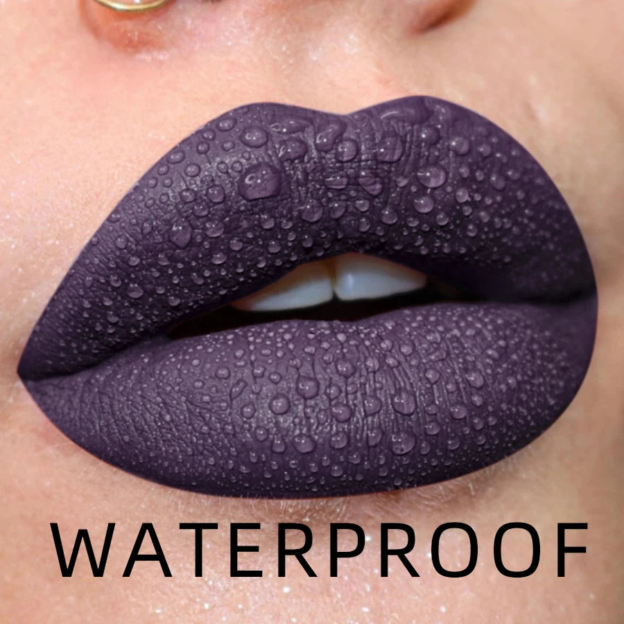 19-color Matte Lip Gloss Nude Liquid Lipstick Waterproof Long Lasting Qme 19