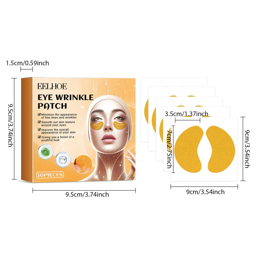 Forehead Nasolabial Eye Gel Patch Forehead Line Removal Anti Wrinkle Anti Sagging Skin Firming Mask Kojic Acid Collagen Patches Qme Eye Patch