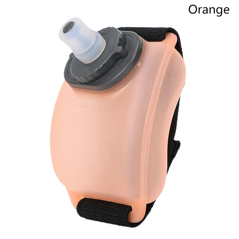 Mini Running Wrist Water Bottle Kettle Holder Storage Hydration Soft Qme Orange