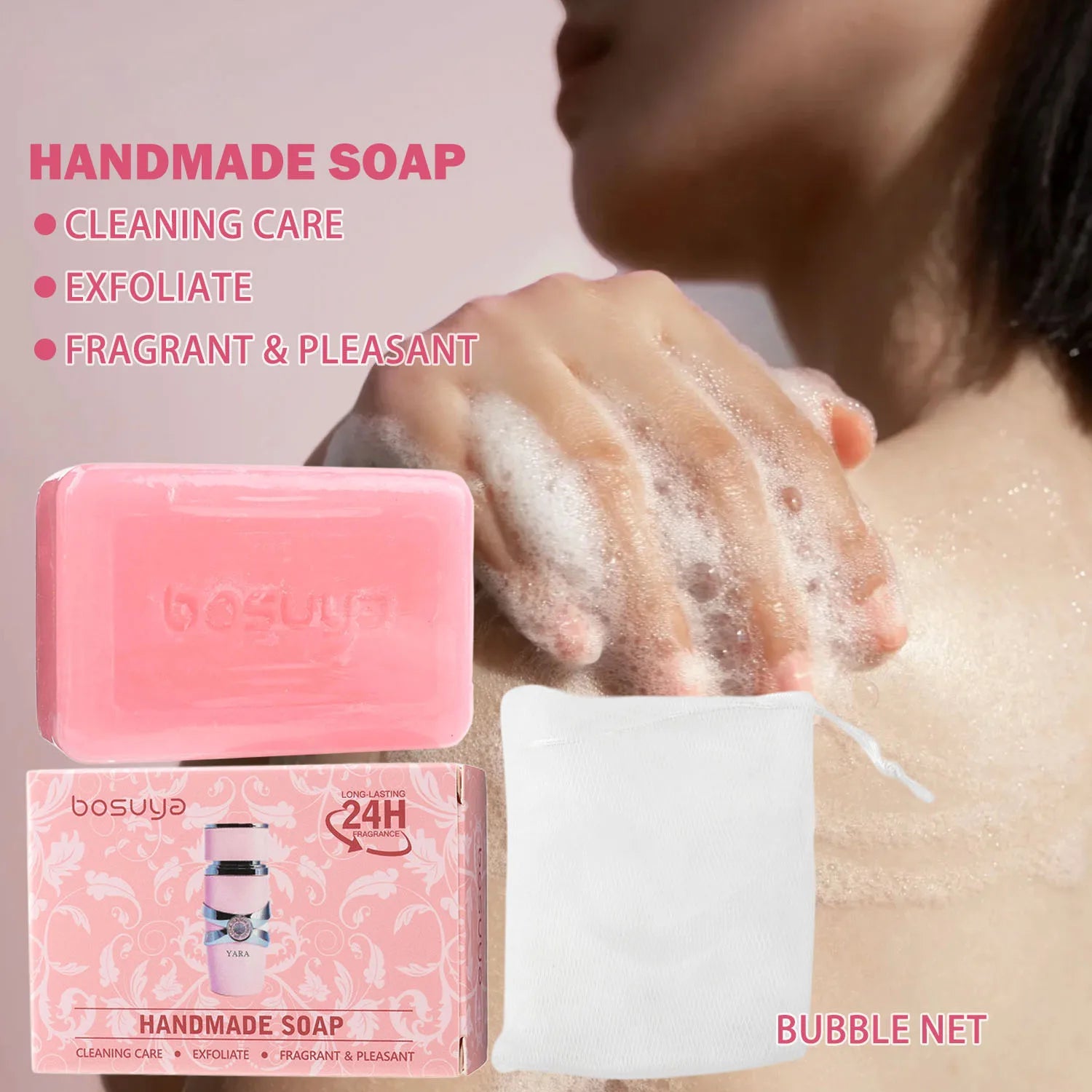 Fragrance Handmade Soap Long-lasting Deep Cleansing Suitable Face Qme