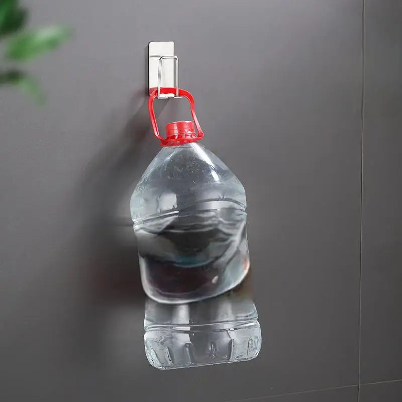 Stainless Steel Toothbrush Holder Wall Mounted Adhesive Toothbrush Cup Holder Space Saving Home Organizer Qme