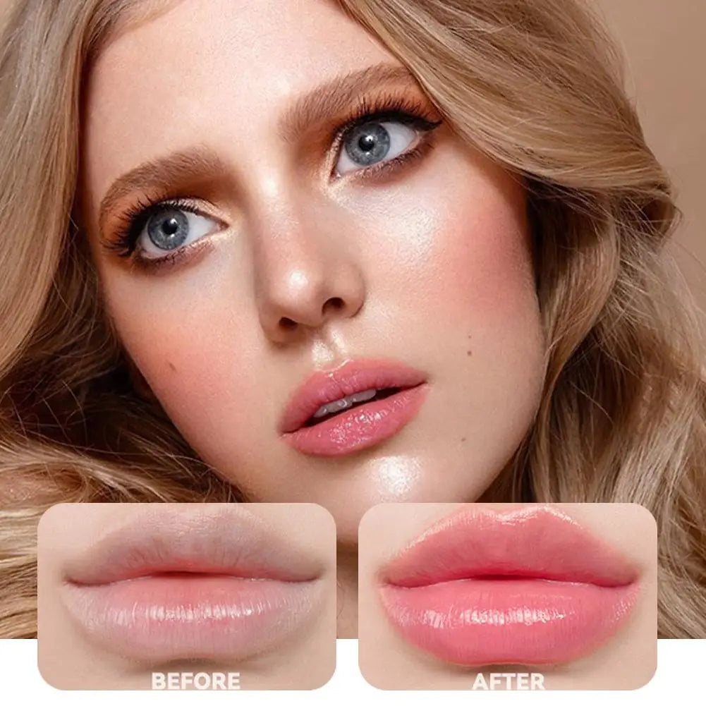 Changing Lip Balm Gloss Long-lasting Moisturizing Tinted Peach Qme
