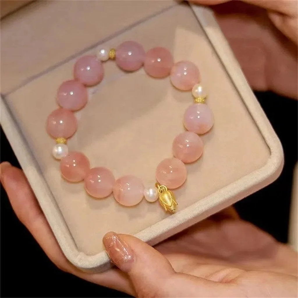 Cute Design Star Chain Tassel Bracelet for Women Fantasy Blue Crystal Beads Elastic Rope Bracelet Best Friend Jewelry Gifts Qme 9 17cm