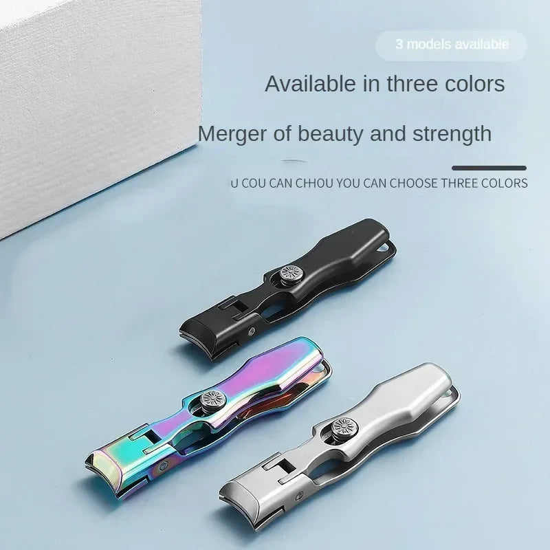 Portable Nail Clippers Ultra Sharp Fingernail Stainless Steel Toenail Qme