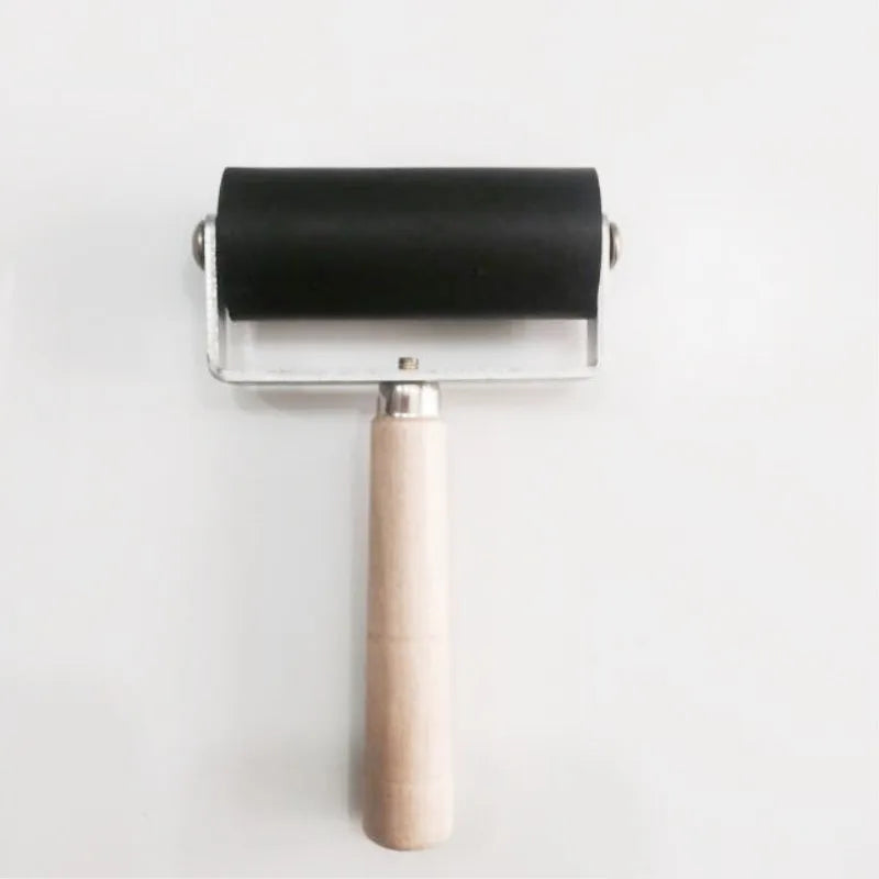 Professional Rubber Roller Brayer Ink Painting Printmaking Art Qme Black