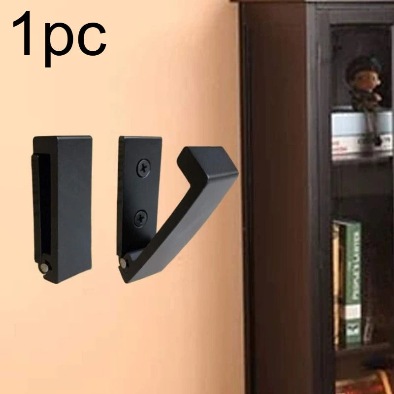Folding Coat Hook,wall Hook For Hanging Outerwear Towels,heavy-duty Alloy Headphone Stand, Rust Proof Wall Mounted With Screws Qme 1pc
