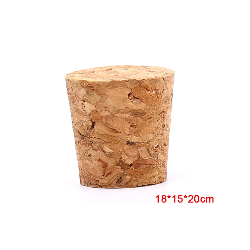 10Pcs Tapered Natural Cork Bottle Stoppers Wine Corks Crafts 18*15*20mm. Qme 10pcs