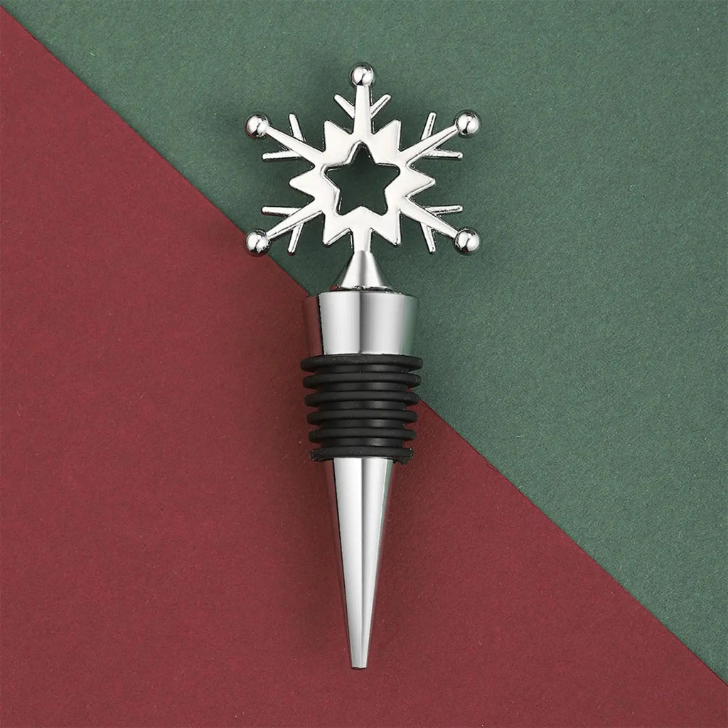 Cute Wine Stopper Reusable Airtight Christmas Decor Zinc Alloy Qme
