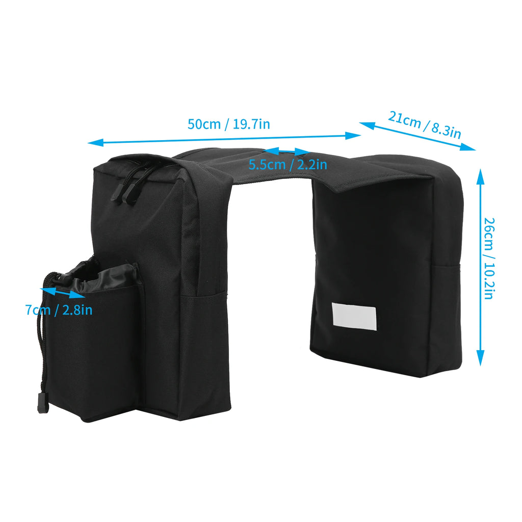 ATV Bag Oil Bag Motorcycle Front Saddle Bag Fuel Storage Pouch for ATV Dirt Bike Snowmobile Motorcycle Saddlebags Qme