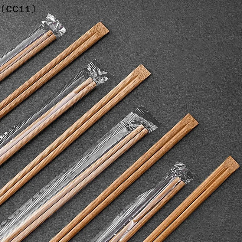 50 Pairs Disposable Chopsticks Independent Packaging Chinese Bamboo Qme