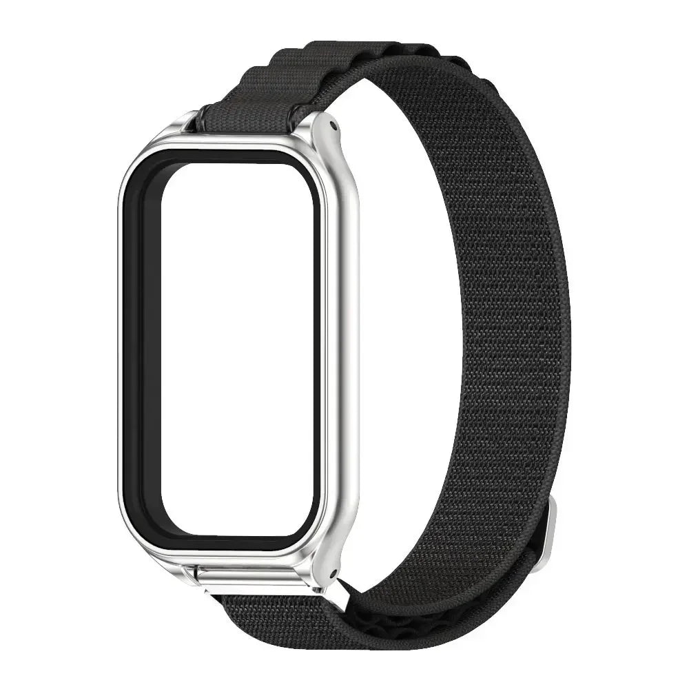 For Redmi Band 2 Strap Nylon Loop Bracelet for Xiaomi Redmi Smart Band 2 Correa Smart Watch Wrist Belt Accessories Qme BS For Mi Band 8 Active