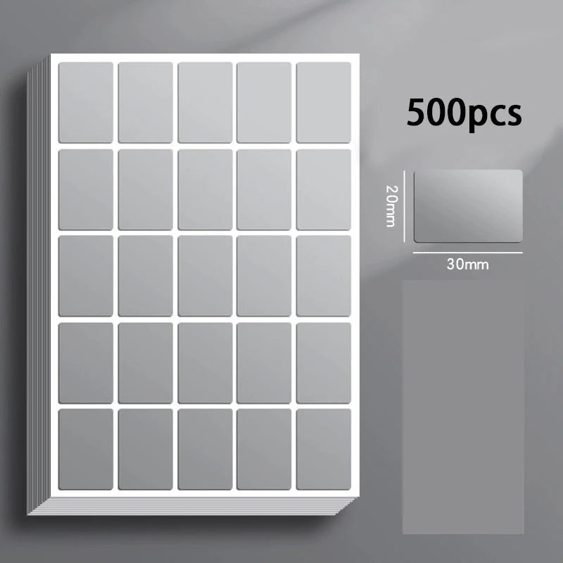 160-600Pcs Removable Waterproof Label Stickers Ideal for Organizing Office & Home Use Storage Freeze Food Design Qme medium-500pcs