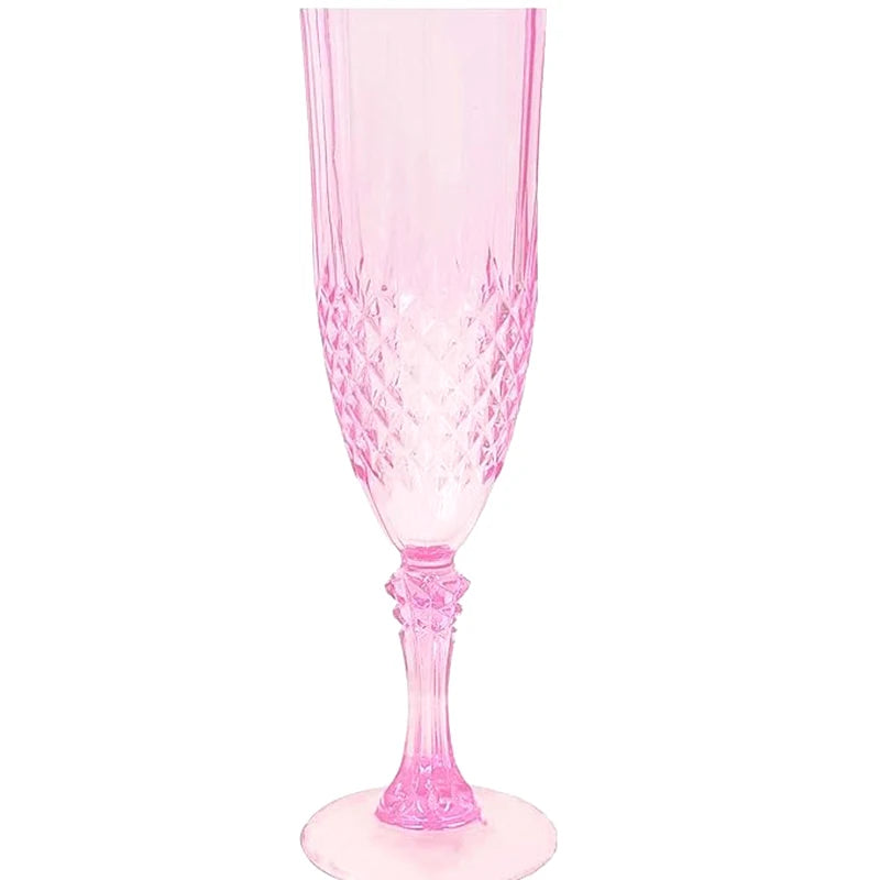 Transparent Champagne Goblet Legged Wine Glasses Cocktail Red Brandy Qme A2