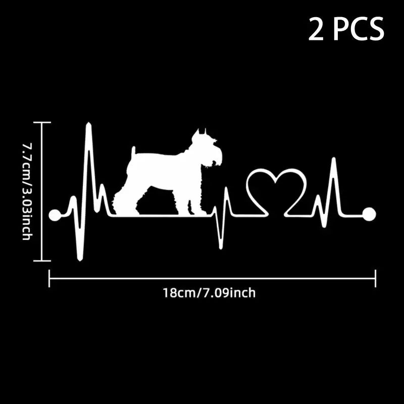 Car Sticker Pet Cat Heartbeat Lifeline Creative Truck Automobiles Qme A17