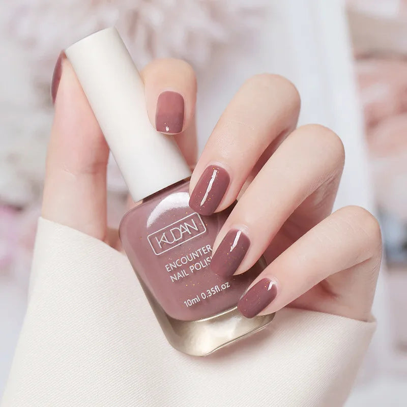 10ml Water-based Nail Polish Long Lasting Tearable Quick Dry No Bake Semi-permanent Varnish DIY Fashion Manicure 40 Color Qme 15