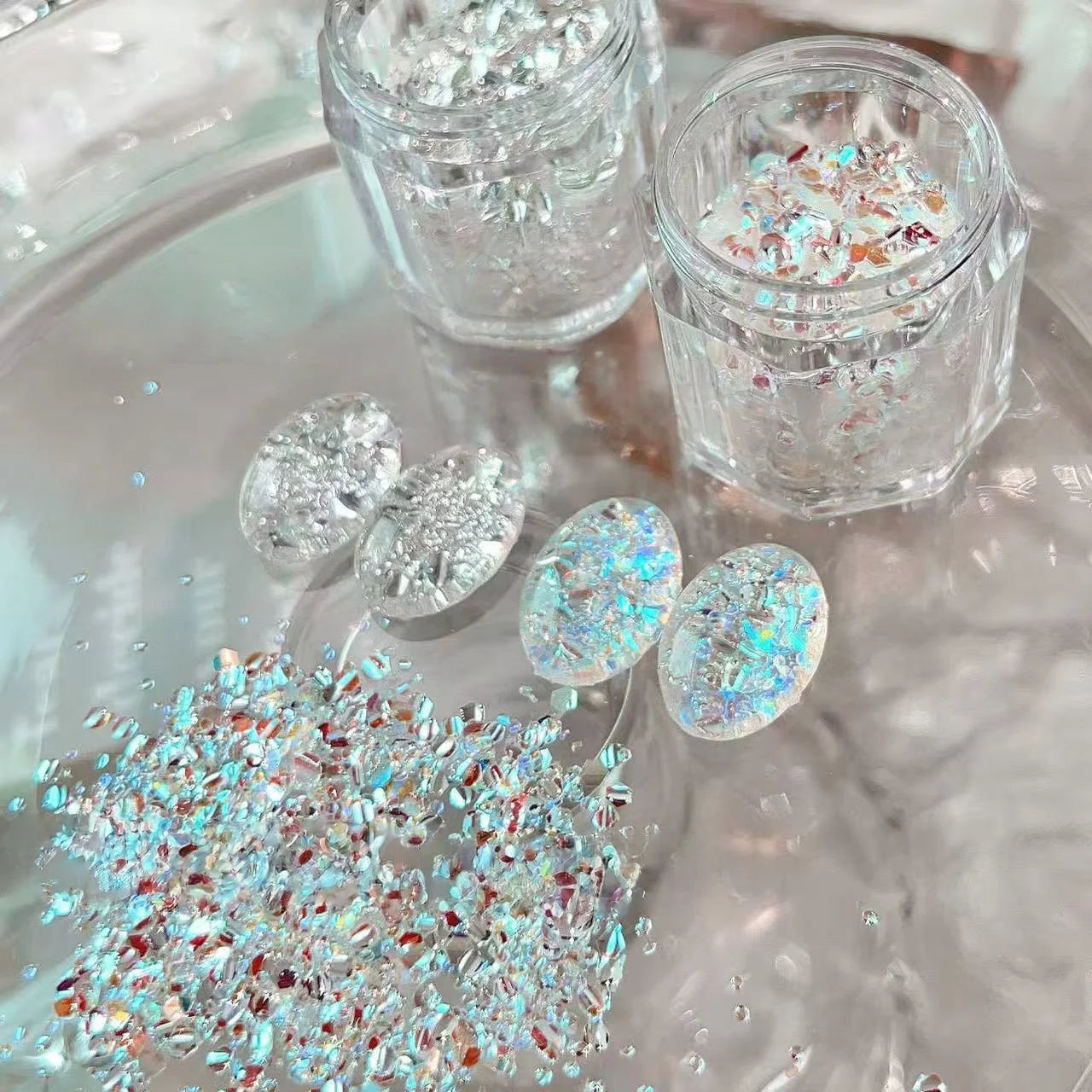 White Internet Celebrity Hot-selling Light Chasing Flash Nail Art Qme 1 set