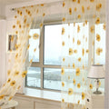 Sunflower Window Panels Drapes Curtains Sheer Voile Tulle Home Room Qme Default Title
