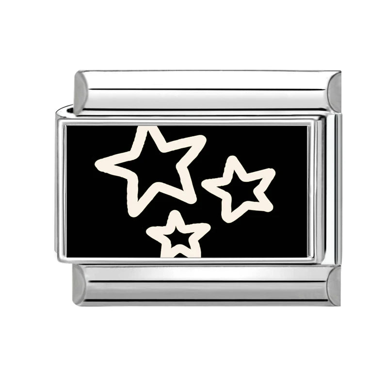 2026 Wholesale Cute LOVE Black Series Charm Bracelet Fit Stainless