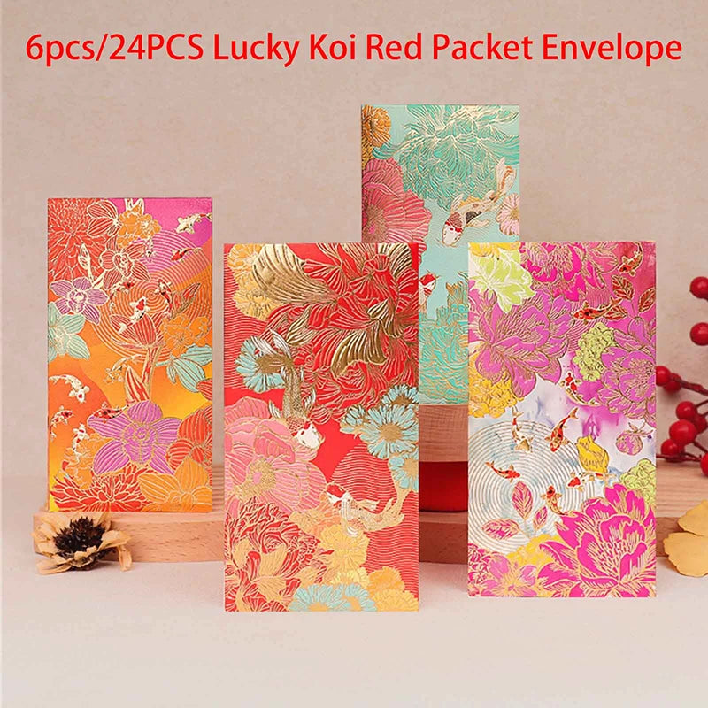 Universal Creative Koi High-end Envelope Wallet Red Spring Festival Qme