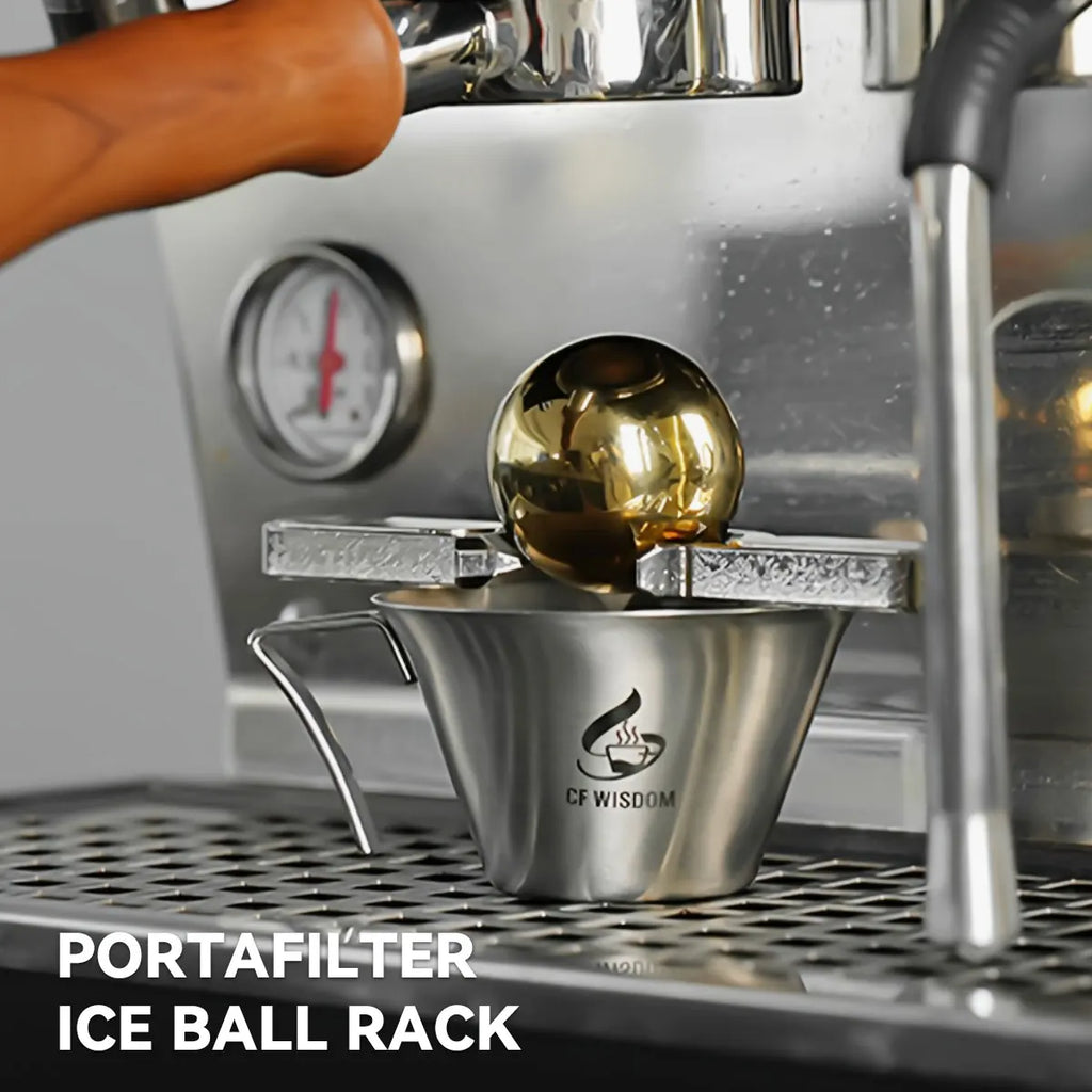 Espresso Accessories Cooling Ball Holder Premium Stainless Steel Qme