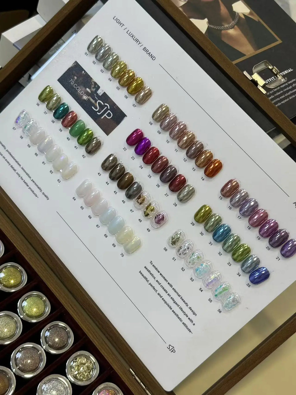 70-color Opal Pink Nail Art Includes Swatches Storage Box It Offers Qme