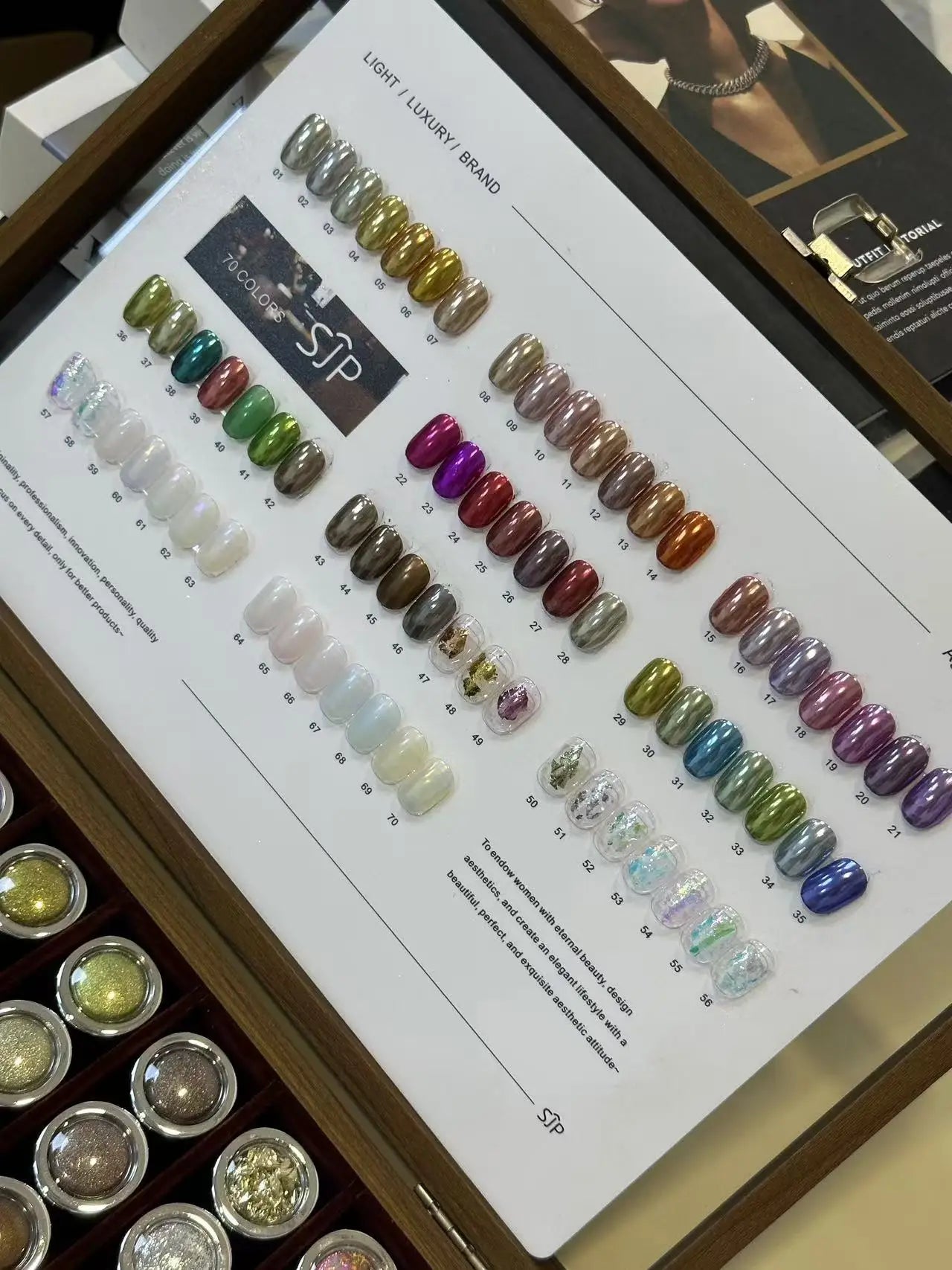 70-color Opal Pink Nail Art Includes Swatches Storage Box It Offers Qme