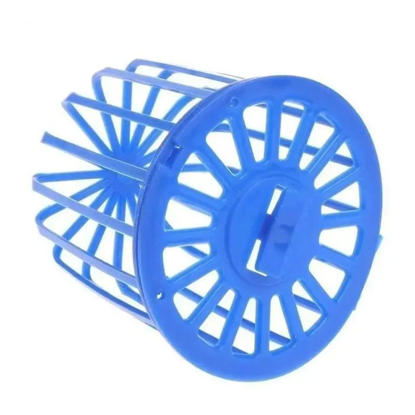 Parrot Feeder Bird Cage Fruit Vegetable Hanging Hollowed Blue Plastic Qme