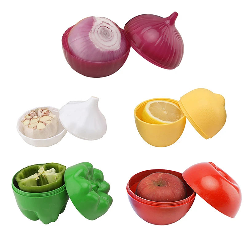 Green Pepper Lemon Fresh Storage Box Creative Kitchen Refrigerator Qme