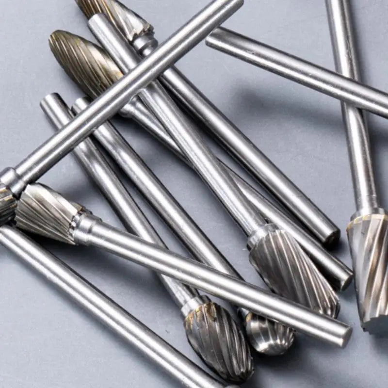 6 Speed Wood Working Drill Bits Rotary Files Mini Round HSS Burr Qme