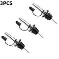 Bar Tool Wine Bottle Stopper Cap Dispenser Sprayer Lock Pourer Sauce Qme 3pcs