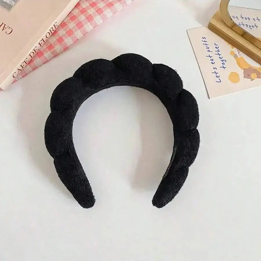 European American Fried Dough Twists Headband Sponge Skull Hair Band Qme hairband