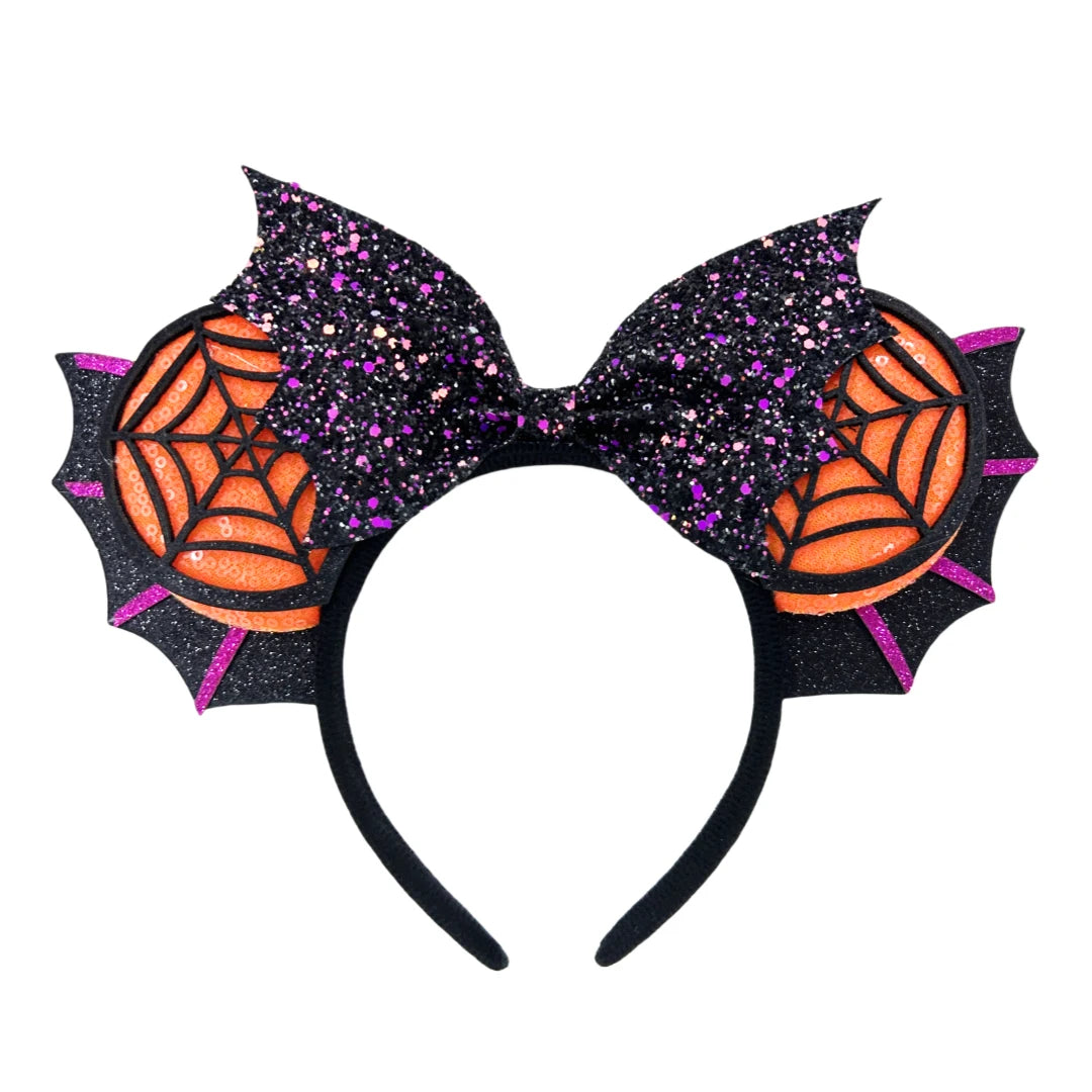 New skull Mickey Halloween Ghost Bat Skeleton Headband for Girls Women Cosplay Hairbands Mouse Ears Headbands Hair Accessorie Qme Headband 1
