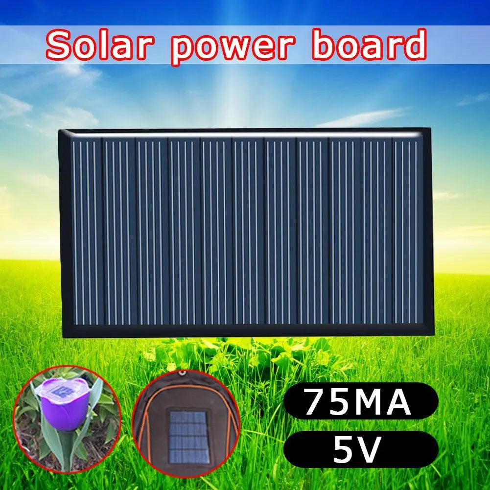 80x45mm 5V 75mA Zonnepaneel Drop Lijmraad DIY Zonne-Silicium Panelen Raad Polykristalline Tuin Licht Macht Accessoires Qme