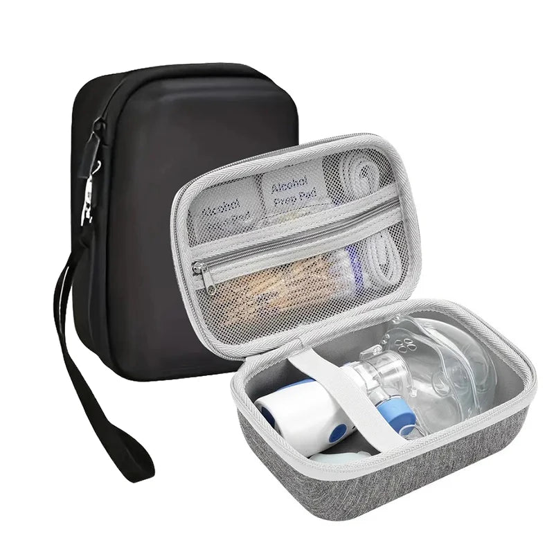 Portable Nebulizer Case Waterproof Respirator Medicine Bag Pouch Qme