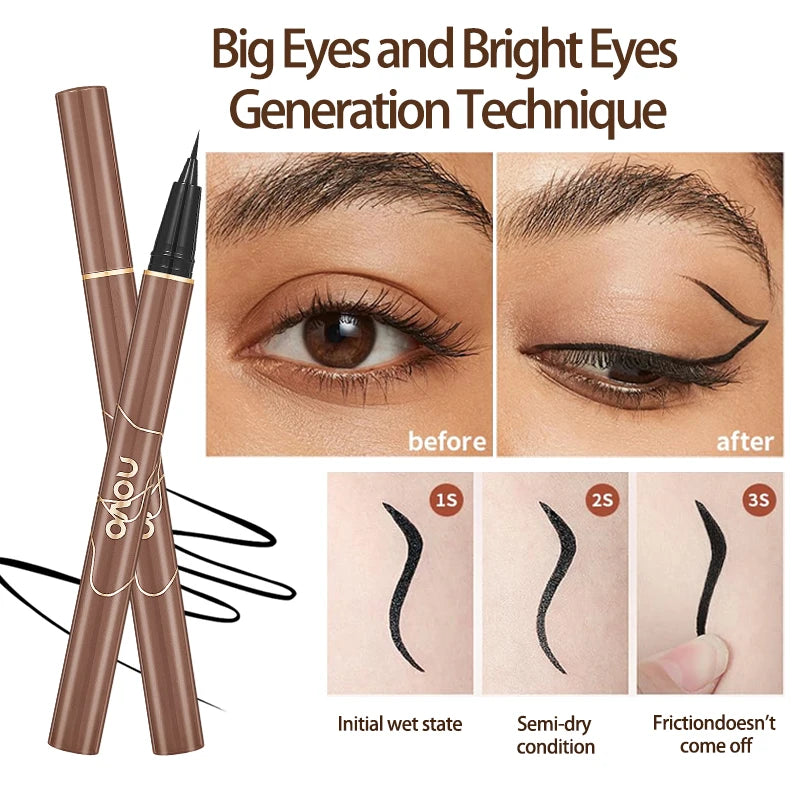 Waterproof Eyeliner Long-lasting Non-smudged Smooth Professional Qme
