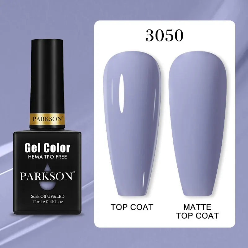 Parkson Colorful Nail Gel Polish Lacquer Soak Off UV LED Long Lasting Qme 3050