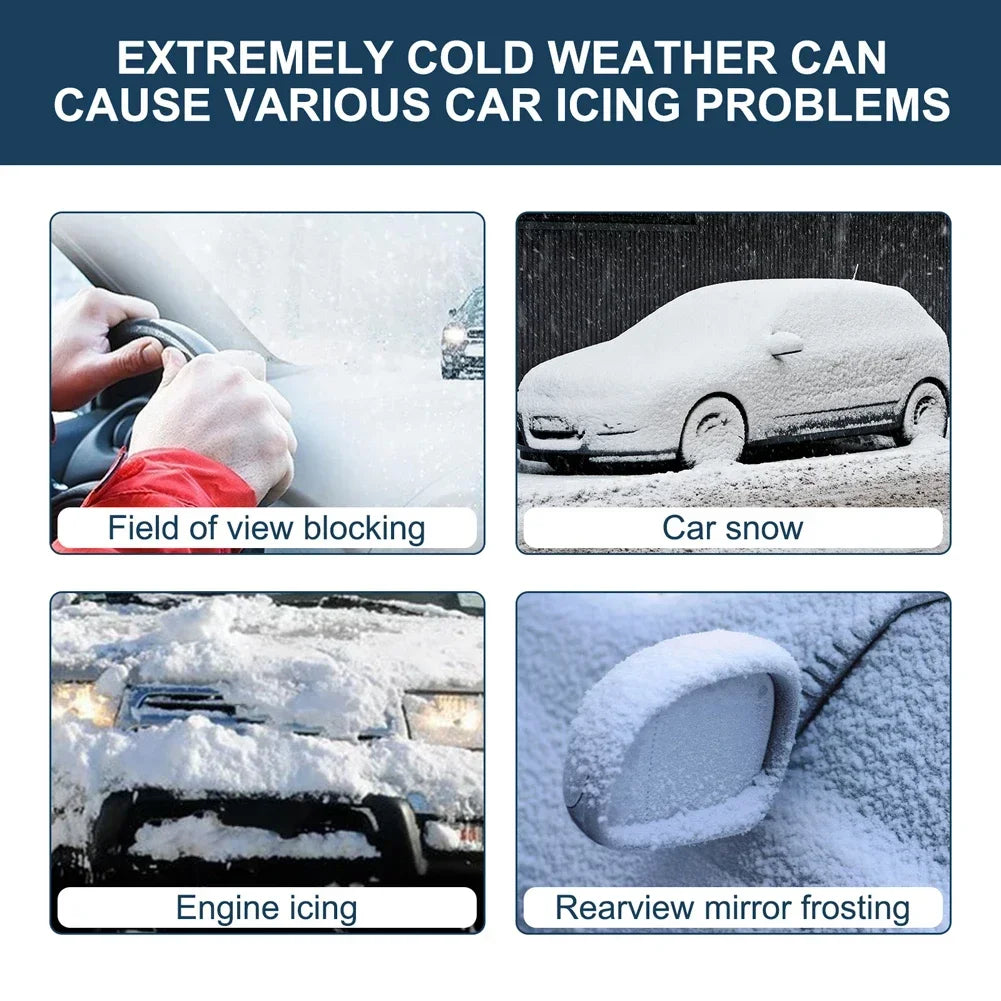 Solar Antifreeze Electromagnetic Molecular Windshield Car Snow Removal Instrument Window Glass Defogging & Defrosting & Deicing Qme