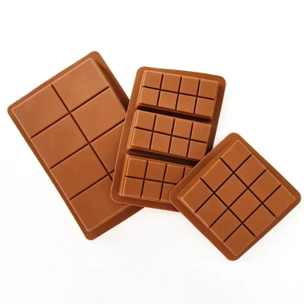 8 12 24 Cells Chocolate Mold DIY Bar Silicone Pistachio Candy Handmade Qme