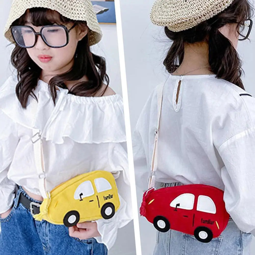 Fashion Mini Crossbody Bag Packet Children Baby Boys Girls Car Shoulder Bag Handbags Cartoon Pig Mini Coin Purse Qme