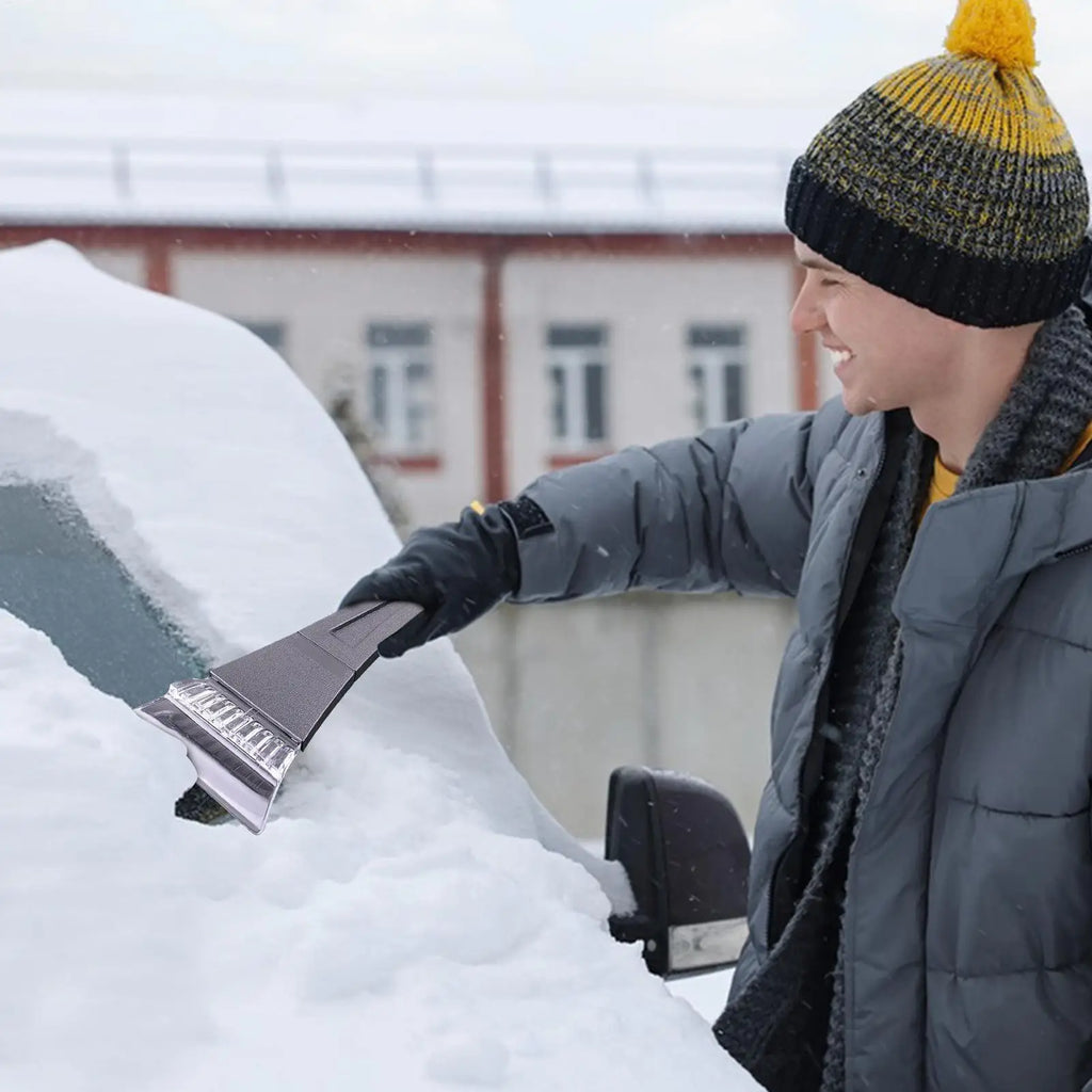 Winter car snow shovel Warm Waterproof Windproof 2-in-1 Windshield Snow Scraper Glove car cleaning tools Qme