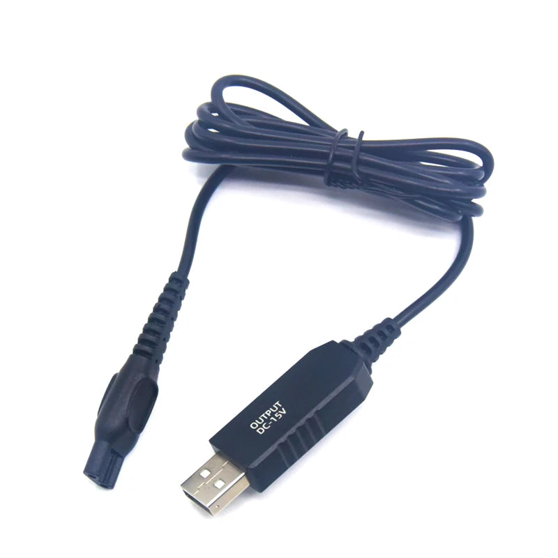 HQ8505 15V Shaver USB Charger Power Cable Electric Series 3000 5000 Qme