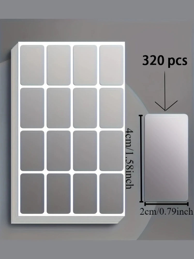 160-600Pcs Removable Waterproof Label Stickers Ideal for Organizing Office & Home Use Storage Freeze Food Design Qme Large-320pcs