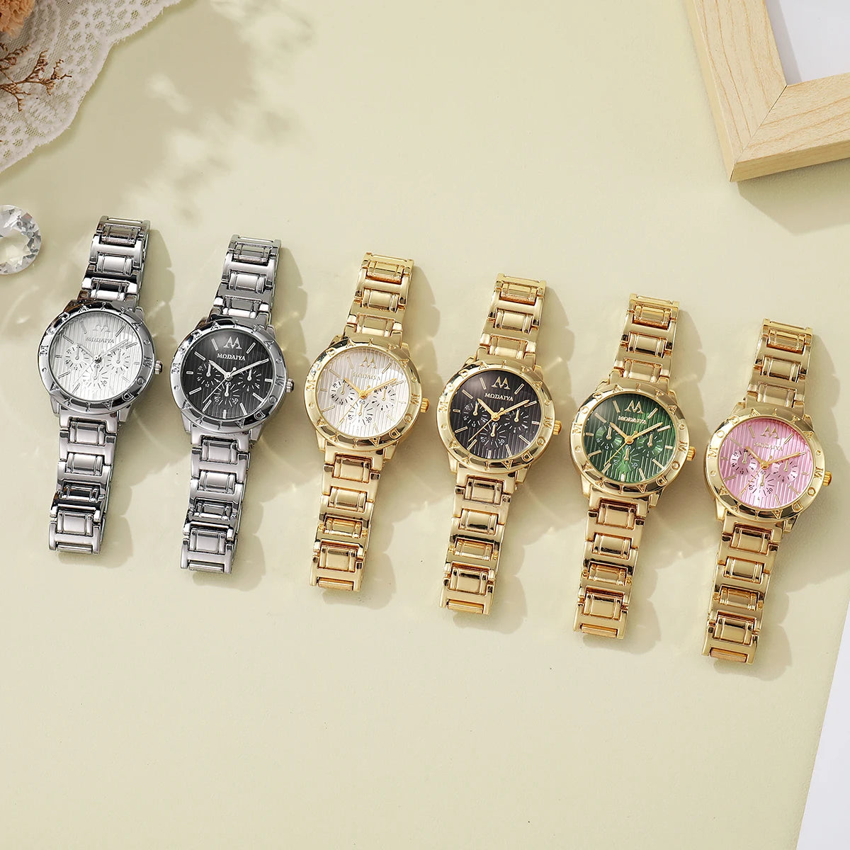 Women's Luxury Watches Fashion Bracelet Stainless Steel Quartz Wrist Watches For Ladies Watch Girls Gift Watch mujer Qme