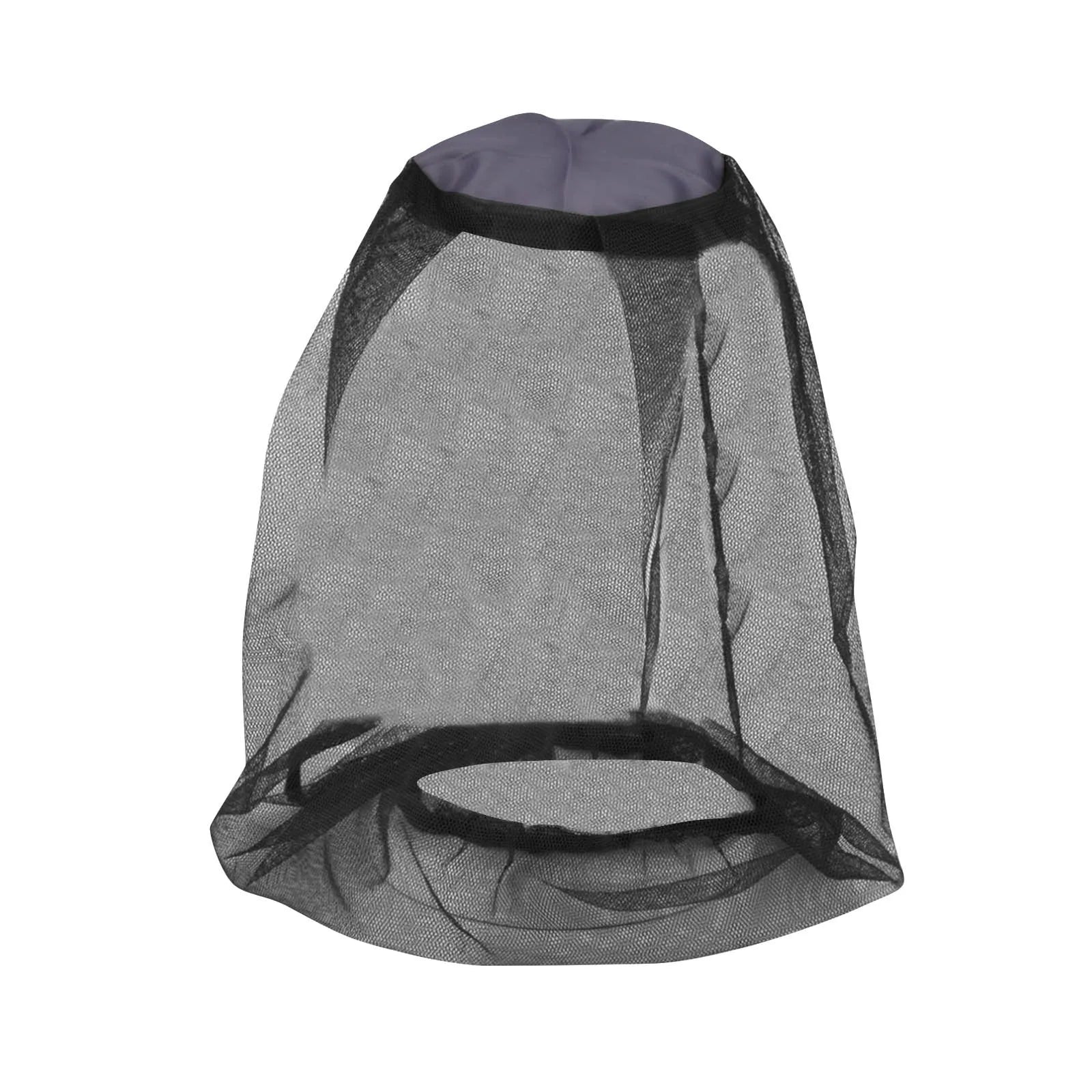Breathable Mesh Mosquito Head Nets Lightweight Outdoor Camping Fishing Anti-mosquito Cover Gardern Orchard Insect-Proof Mask Qme Black One Size