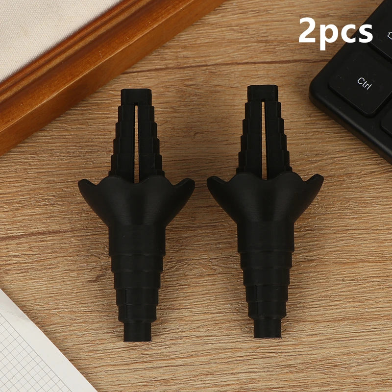 Bottle Emptying Reusable Liquid Transfer Connector No Waste Funnel Qme 2pcs Black