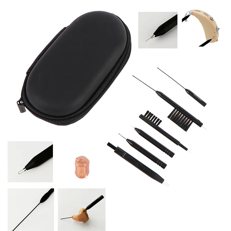 Hearing Aid Cleaning Brush Vent Cleaner Wire Magne Wax Loop Tools Qme