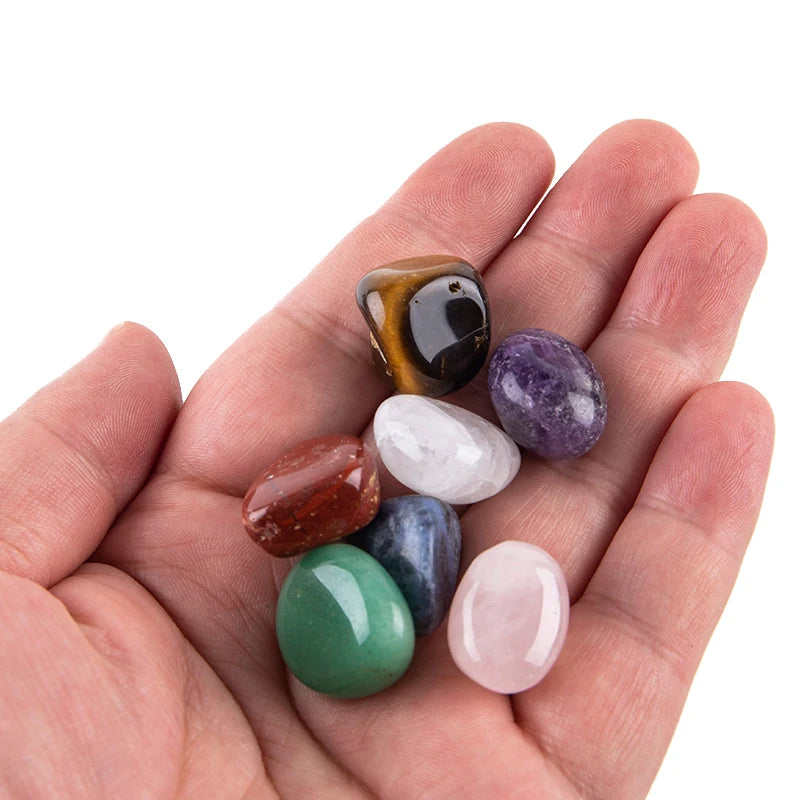 14pcs Seven Chakra Energy Stone Natural Crystal Gemstone Ornaments Gifts Qme